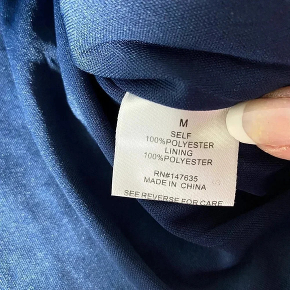 Free Generation Navy Blue Star Bell Sleeve Blouse NWT - Picture 7 of 8